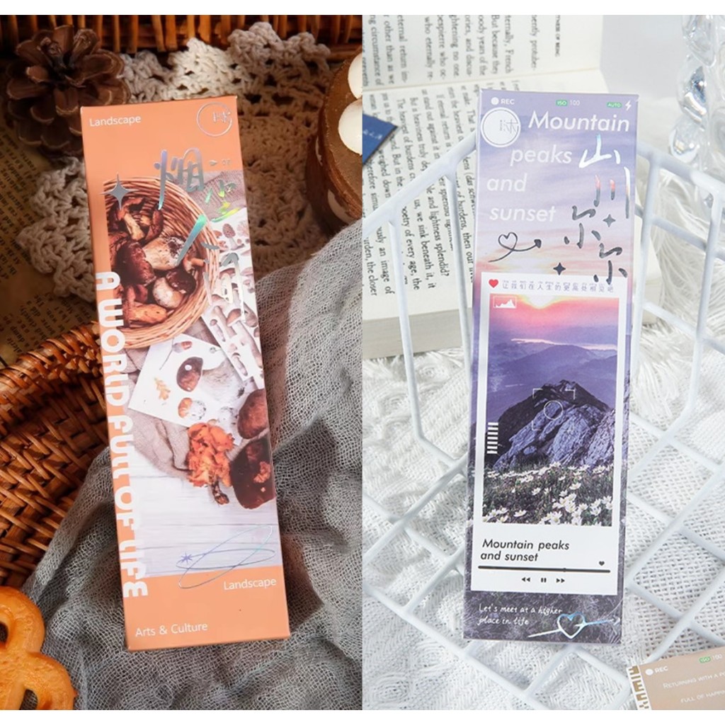 

[PER BOX] Pembatas Buku / Paper Bookmark Landscape