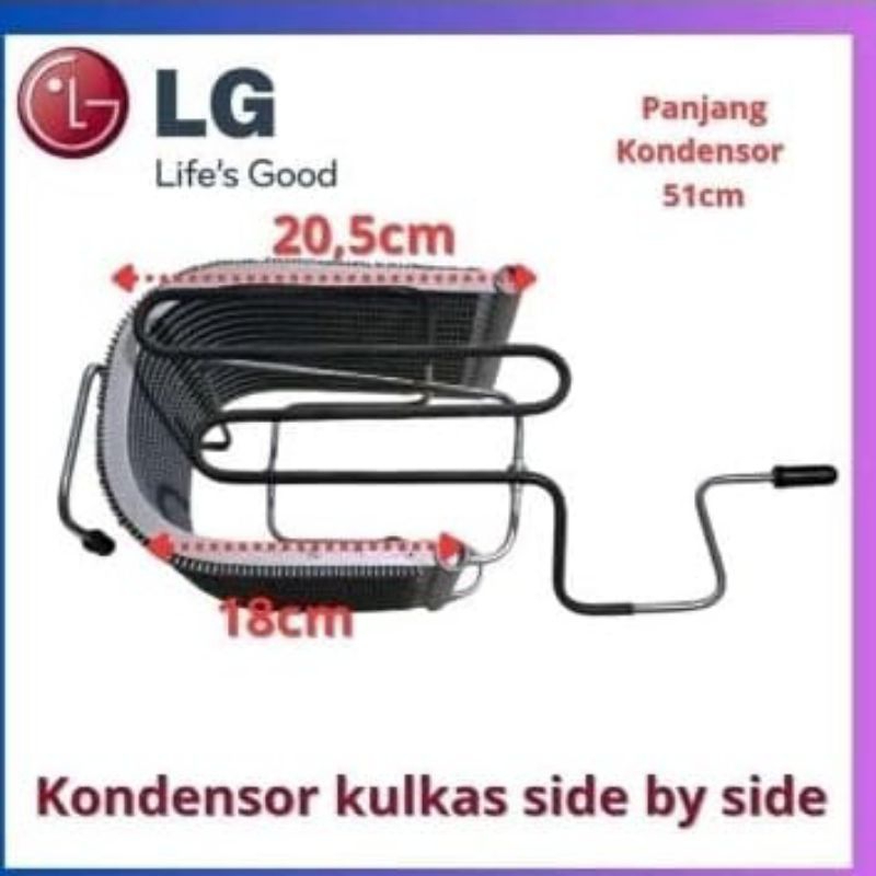 CONDENSER BAWAH KULKAS SXS LG GC X247 CKAV CQAV GC-M297SLGL GC-Q247CSBV
