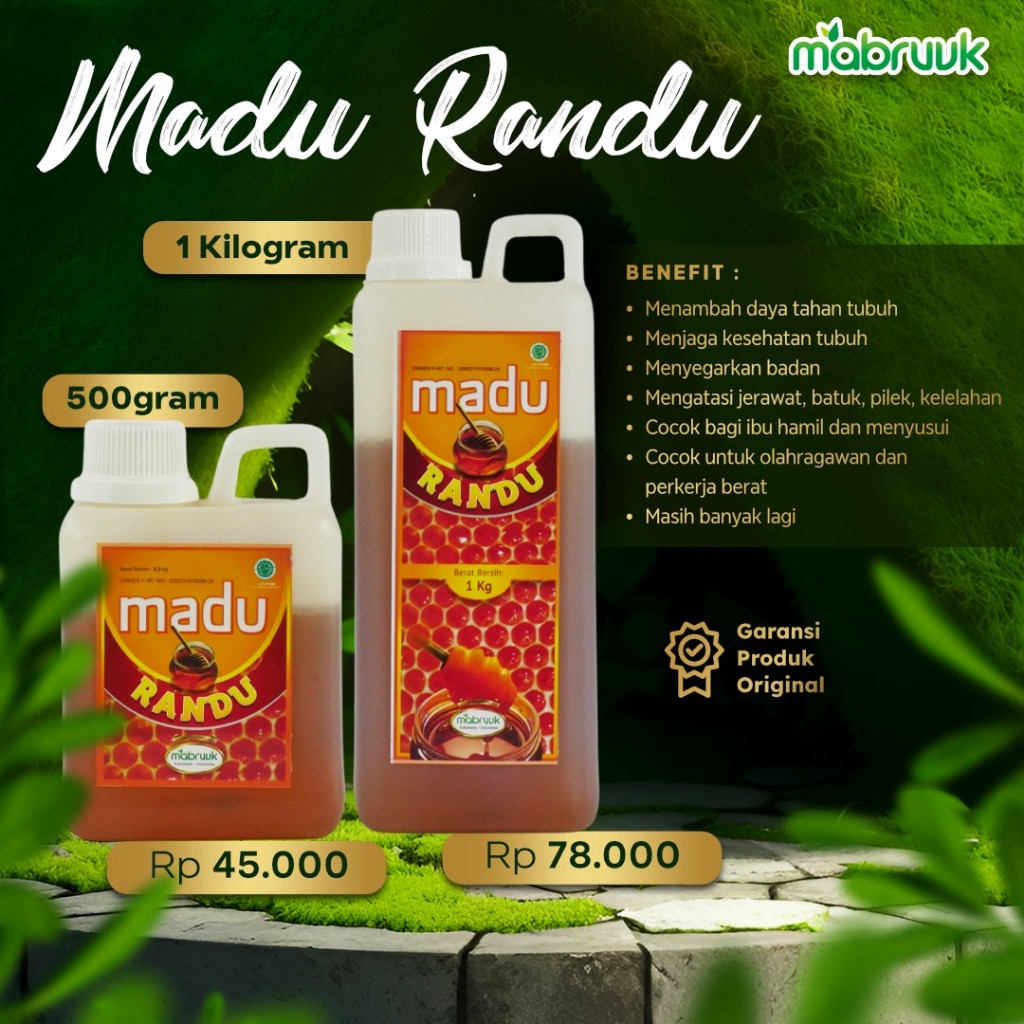 

Madu Randu 500 gr - 1 Kg [Mabruuk] Premium Ori