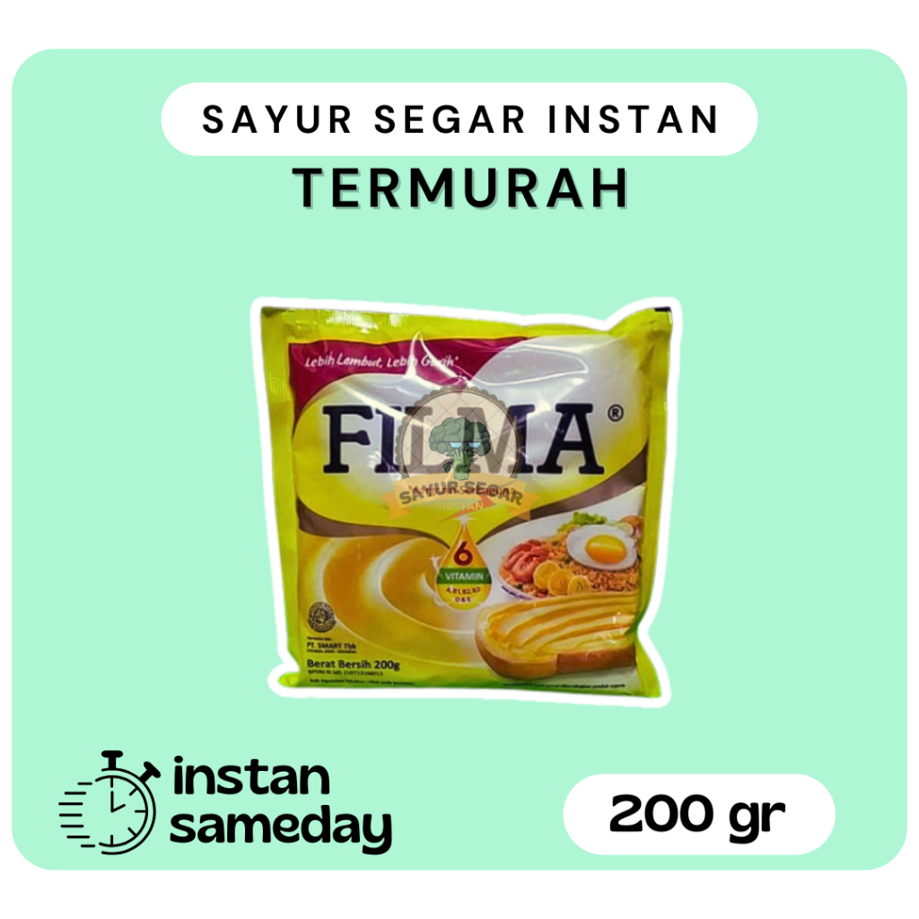 

Margarine Serbaguna Merk Filma 200gram - Sayur Segar Instan