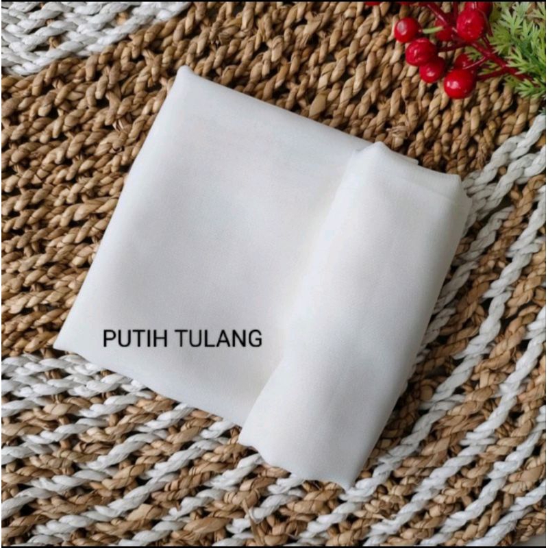 Hijab Bella Square Segi Empat Warna Putih Tulang