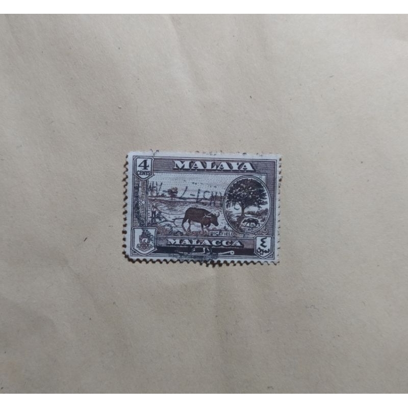 

prangko malaya 4 cent malacca