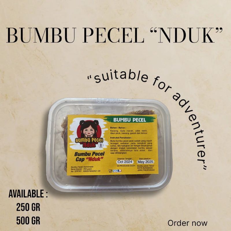 

Bumbu Pecel Cap Nduk