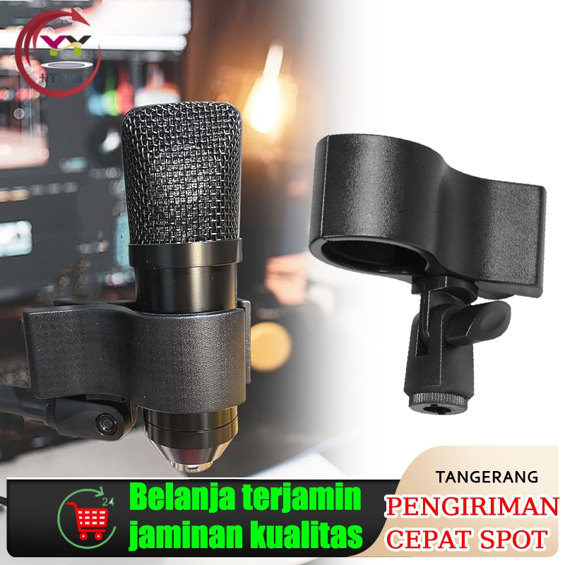 Mic Holder Jepit Universal Mikrofon Genggam Wireless Microphone Condenser/Jepit Mic Wireless
