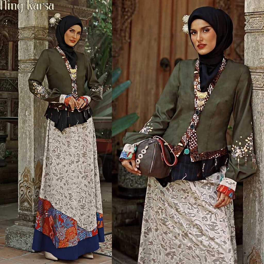 [UFA FASHION] Gamis Tuneeca Ayuningtyas Warda, Dress TUNEECA T-1024009,Gamis elegan gaya kontemporer