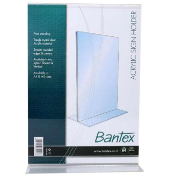

Holding Sign Acrylic A4 Bantex 47801 8854-08