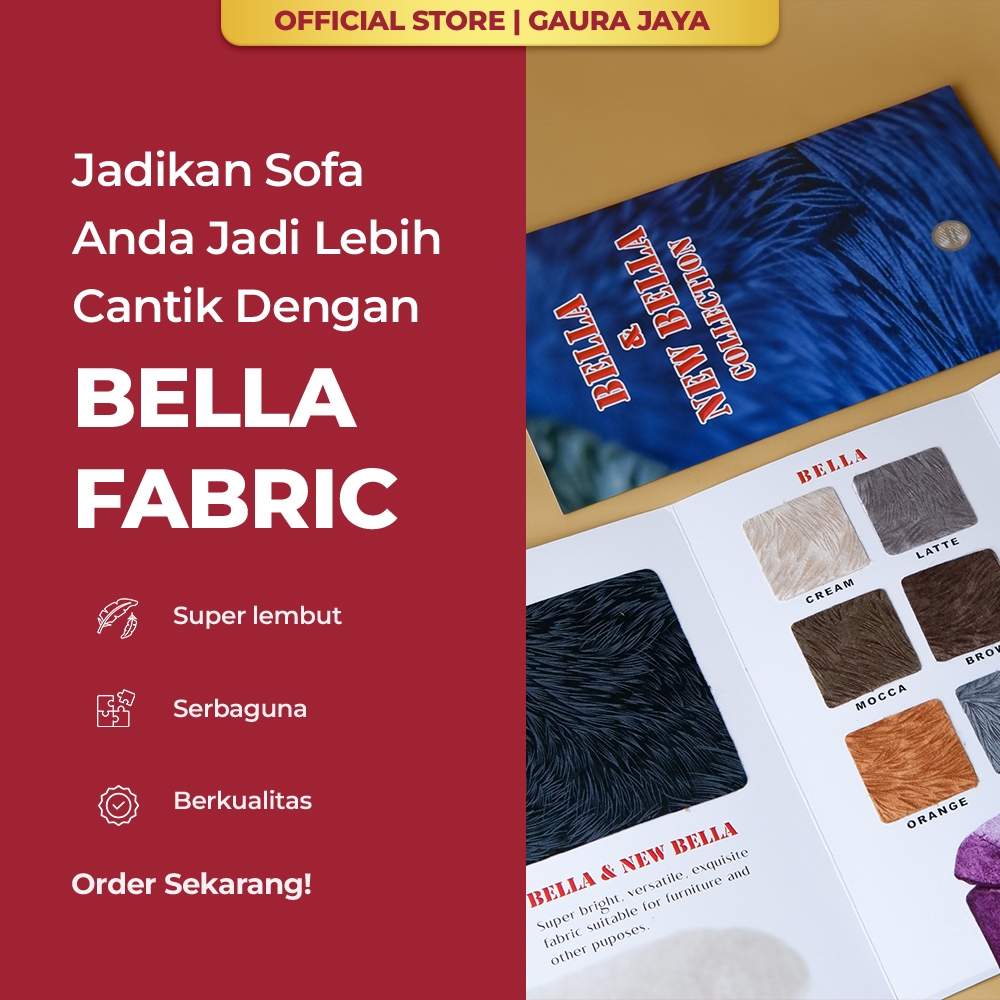 dfabricsstore - Bella & New Bella Collection – Kain Sofa Bertekstur Premium