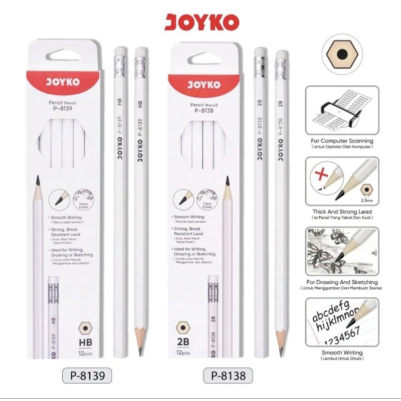 

pensil serut Joyko P-8138-39 (12batang)