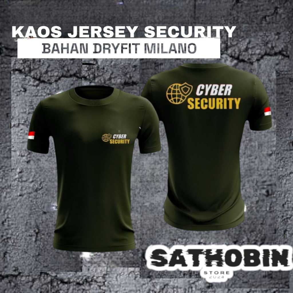 KAOS OLAHRAGA CYBER SECURITY NEW /KAOS JERSEY SECURITY /BAHAN DRYFIT MILANO