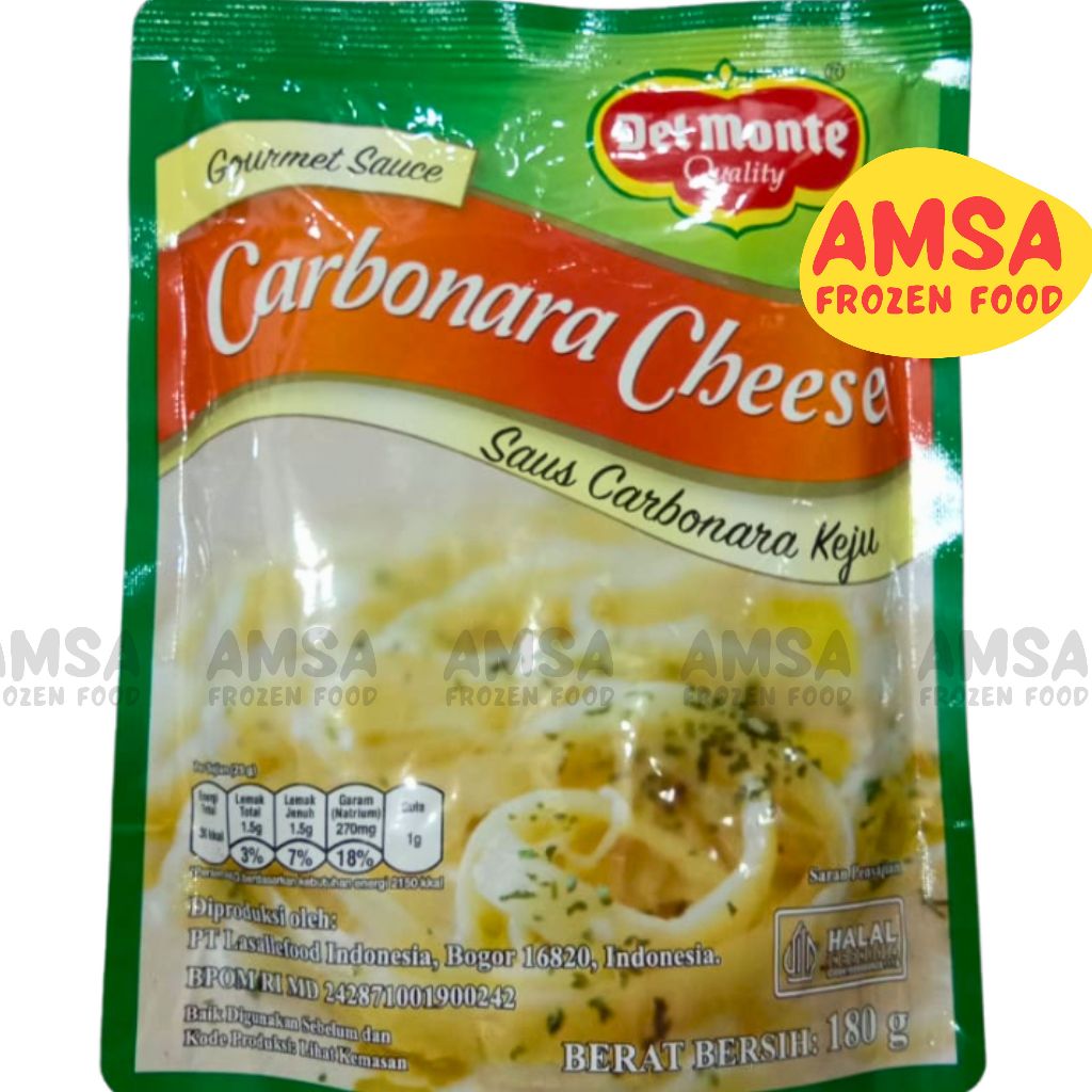 

Del Monte Carbonara Cheese Standing Pouch 180 Gr