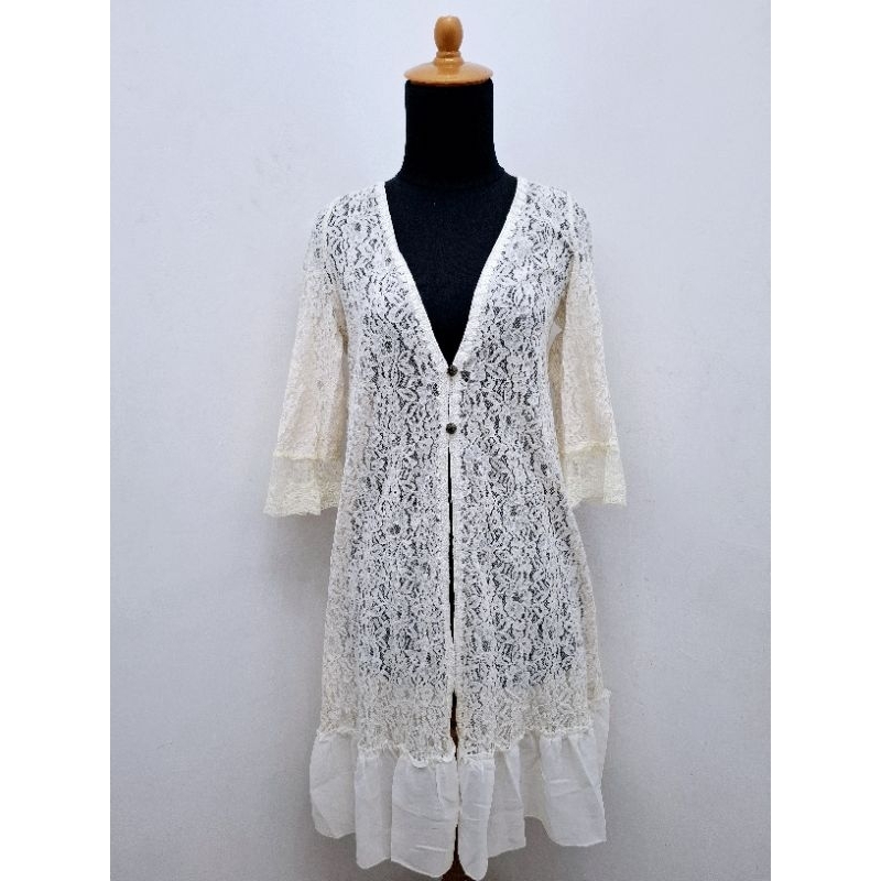 Kawaii Outer Brukat Broken White Brand From Axes Femme Ori 100%