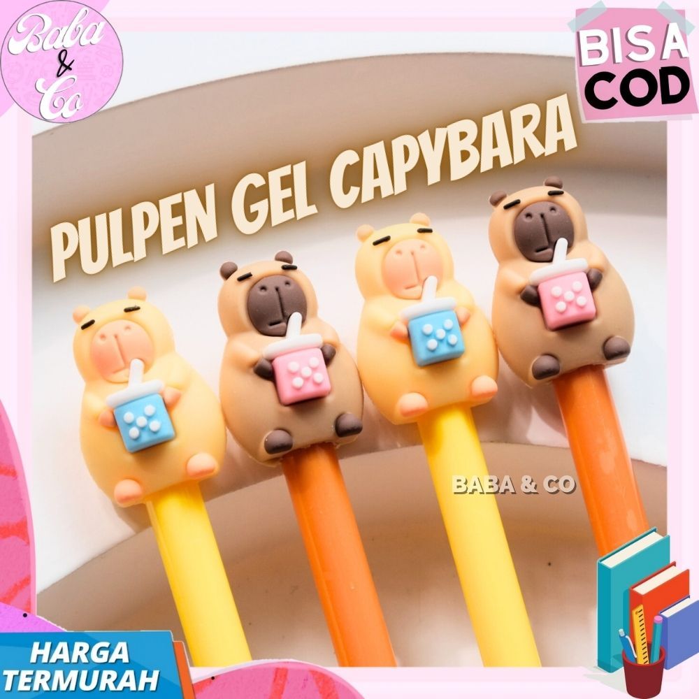 

PULPEN LUCU CAPYBARA PEN GEL CAPYBARA LUCU UNIK MURAH PULPEN CAPYBARA TINTA GEL HITAM PENA GEL KAPIBARA CAPYBARA