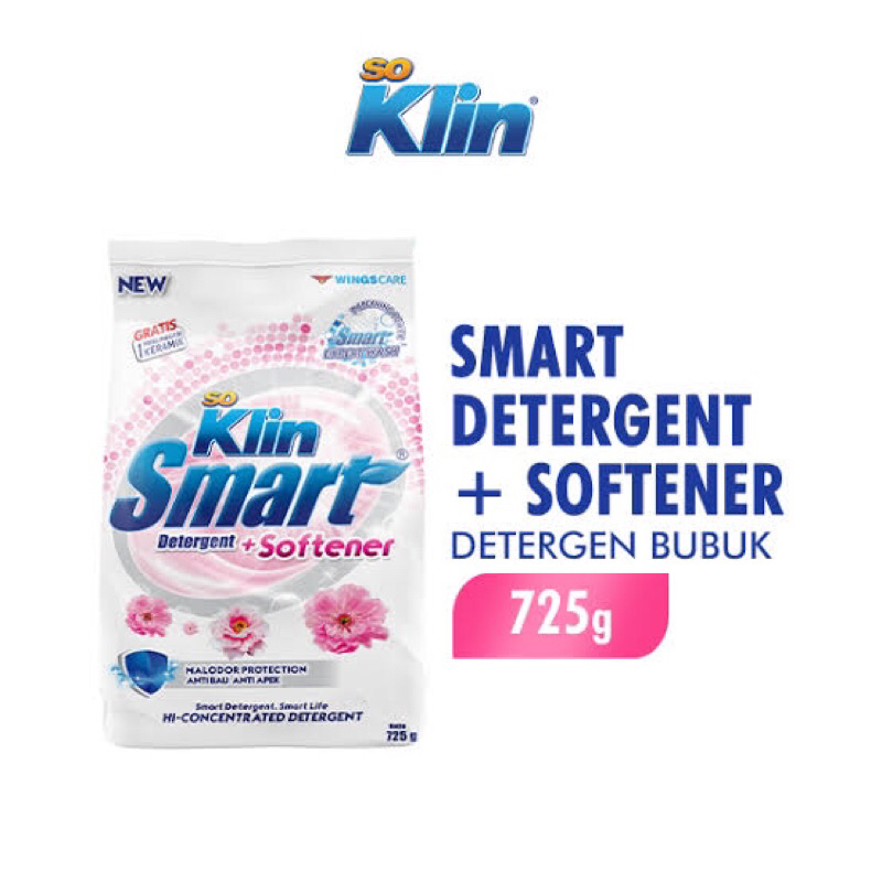 Murah So Klin Smart Detergen 725g