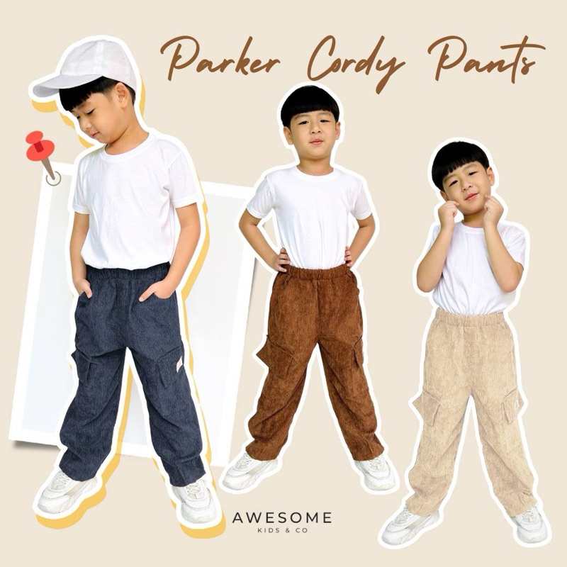 READY STOCK PARKER CORDY PANTS BY AWESOME KIDS&CO