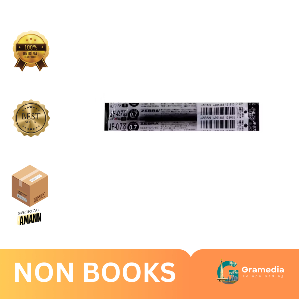

Gramedia Kelapa Gading - ZEBRA SARASA REFILL BP JF MED 0.7 BLACK