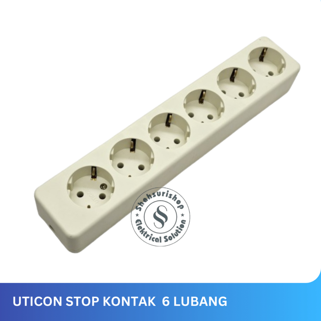 stop kontak uticon 6 lubang