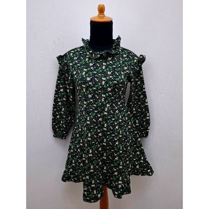 Floral Kawaii Raflle Dress Brand From Axes Femme Kids Ori 100%