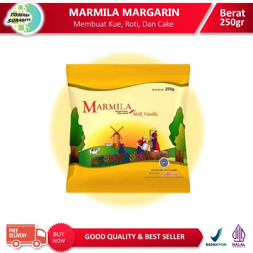 

MARMILA Margarin Krim Rasa Susu Vanila Kemasan Sachet 250gr (Tinggal Pakai)