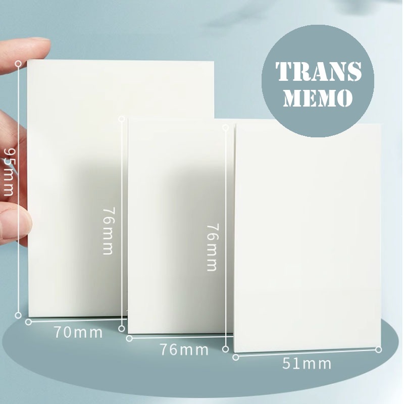 

Sticky Notes Transparant Sticky Memo Bening PET Sticky Pad Sticky Notes Plastik Kertas