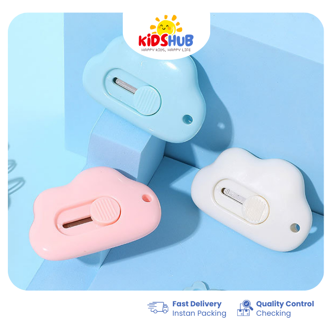 

Mini Cutter Lucu Bentuk Awan Pisau Kartun Untuk Alat Tulis Kantor Cutter Portable