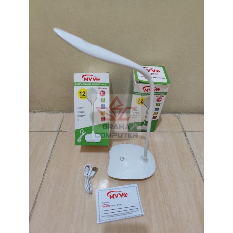 MYVO  MD-1800 Lampu Meja Belajar Led On Off Sentuh