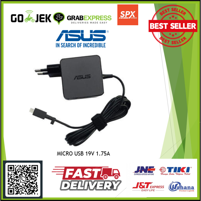 Adaptor Charger Laptop Asus E202SA E202S E202 19V 1.75A Micro USB ORI NEW