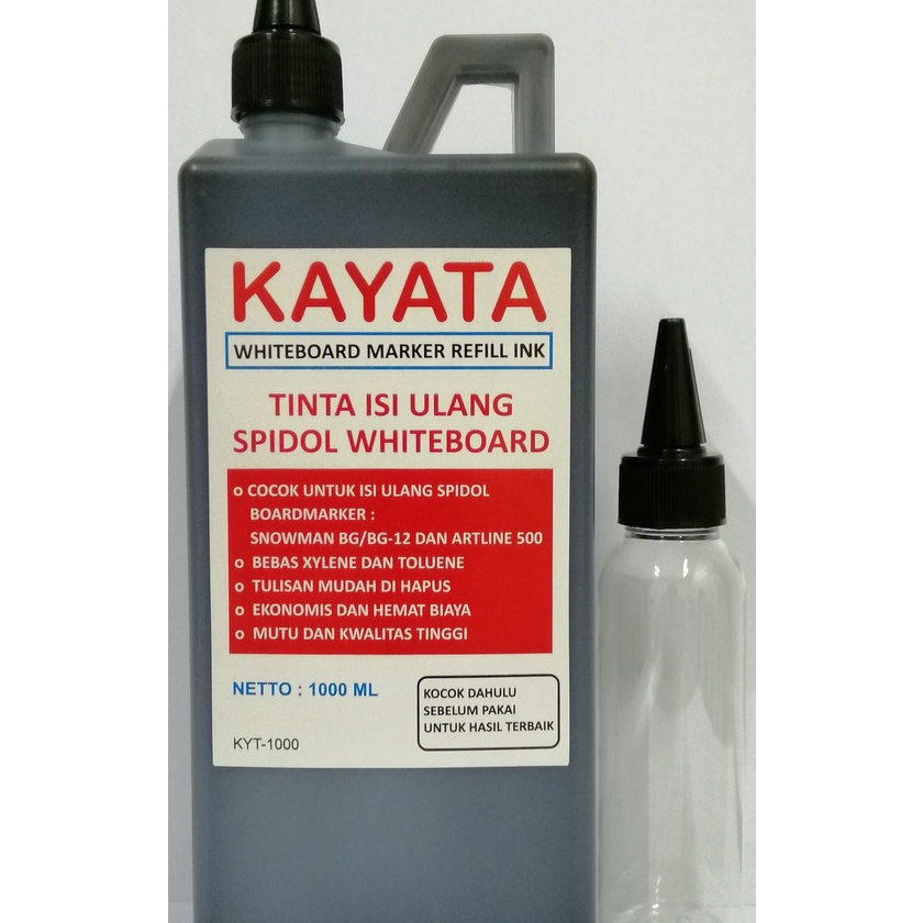 

Tawaran Tinta spidol whiteboard Kayata 1 liter tinta whiteboard isi ulang literan dan