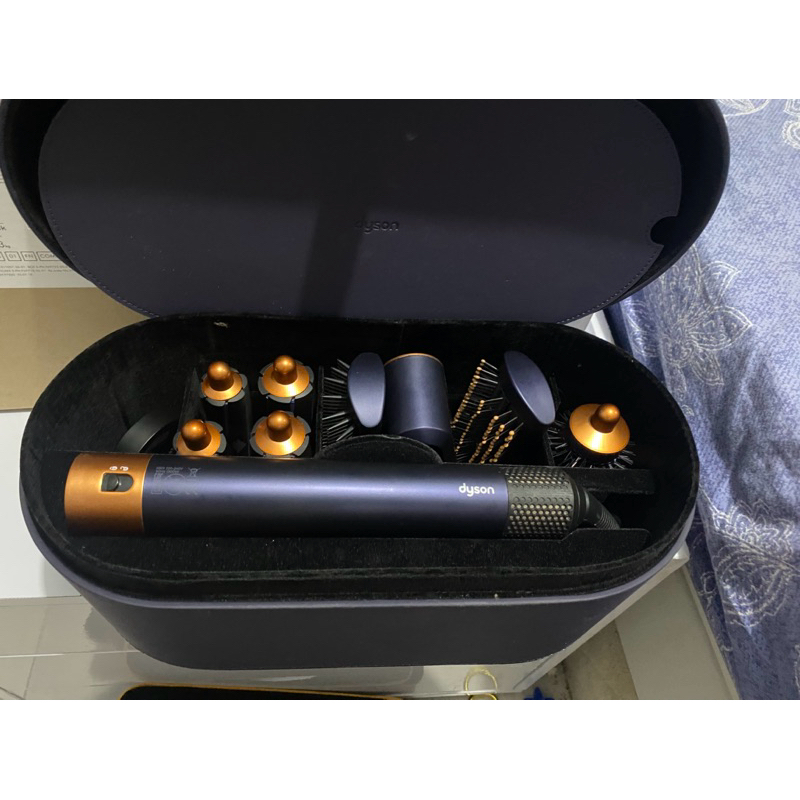 preloved Dyson Airwrap Dark Blue Bright Copper Gift Edition