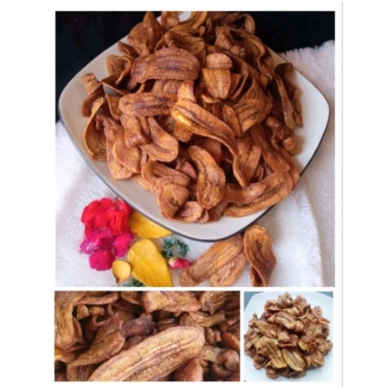 

TERMURAH! SNACK KERIPIK PISANG SALE KERING MANIS 250gram