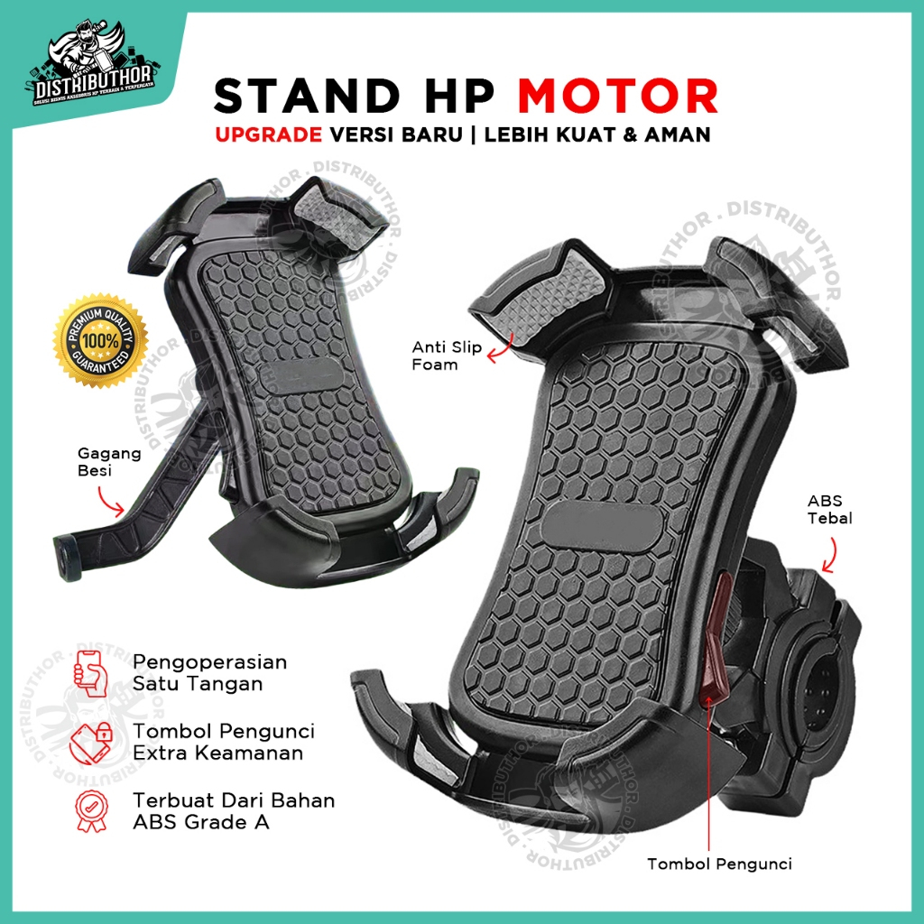 Holder Hp Motor EVOGRIP EG20 EG21 Tempat Dudukan Handphone Stang Spion Phone Stand Bike Motorcycle A