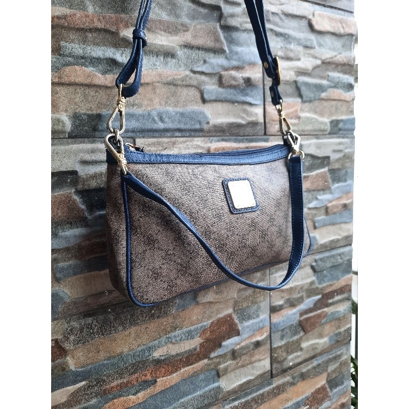 Sling Biru PIERRE CARDIN - TAS PRELOVED BRANDED ORIGINAL