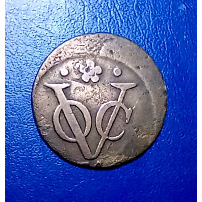 Koin VOC 1 Duit Holland Cetak Geser