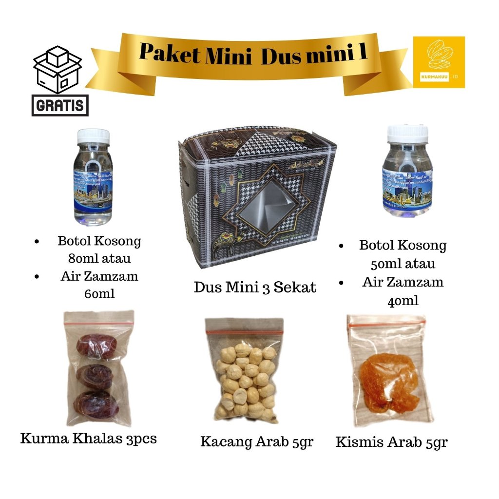 

Paket Oleh Oleh haji dan Umroh Termurah Super Hemat isi air zamzam /Botol kosong kurma kacang kismis tasbih pistachio Oleh oleh umroh grosir oleh oleh haji termurah