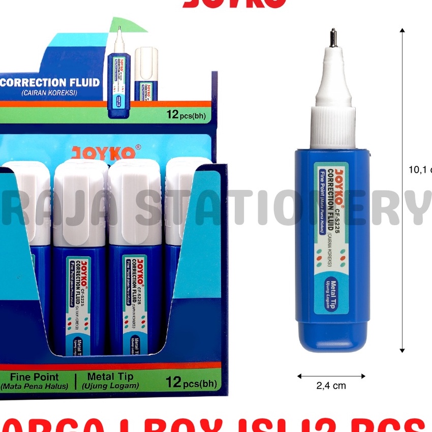 

Ekstra JOYKO CORRECTION FLUID TIPEX CAIR JOYKO CFS225 KES DOKUMEN TIPX TIPEX LUSIN 12PCS