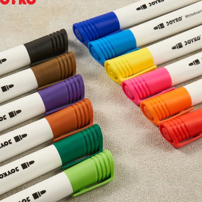 

Tawaran JOYKO WHITEBOARD MARKER 12 COLORS SPIDOL WARNA WARNI ISI 12 WARNA SPIDOL PAPAN TULIS BISA DIHAPUS WMC51