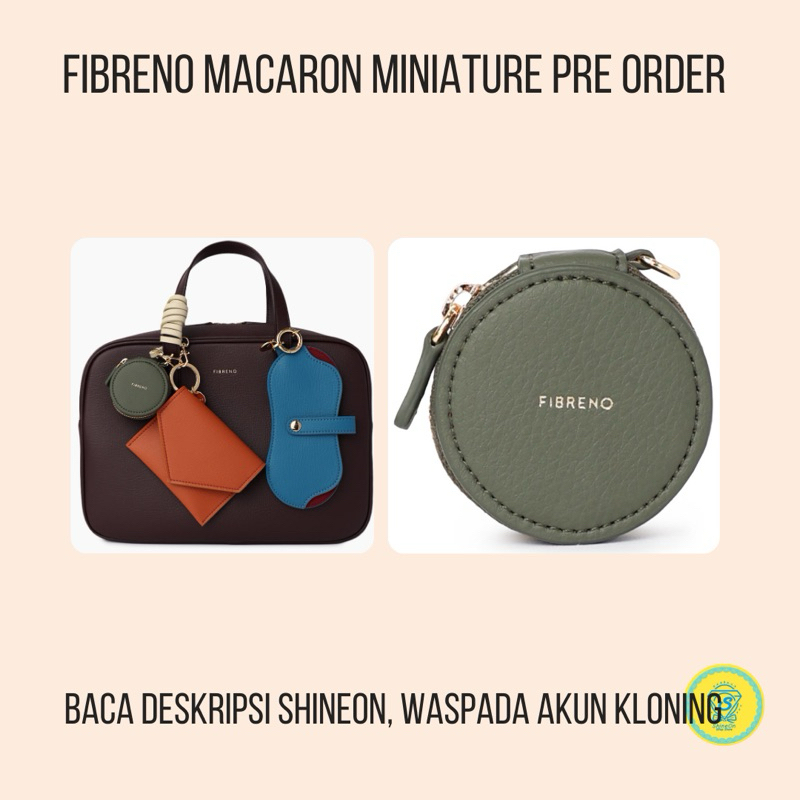 FIBRENO MACARON MINIATURE KEYRING ORIGINAL