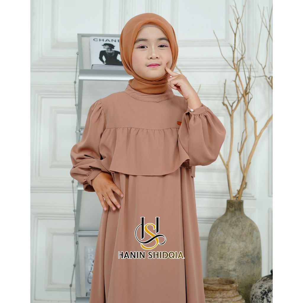 DRES ANAK / GAMIS ANAK POLOS PREMIUM USIA 4 TH -12 TH