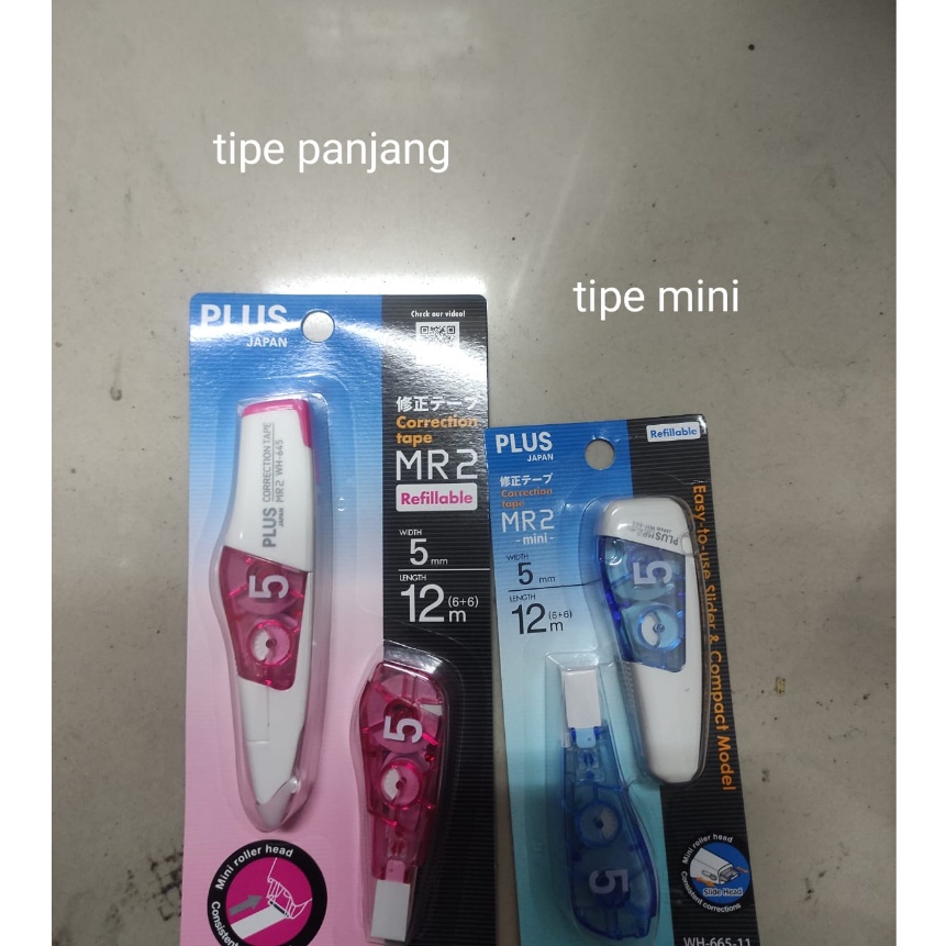 

KP8 correction tape tipex roll merek plus mr m regular plus refill 1