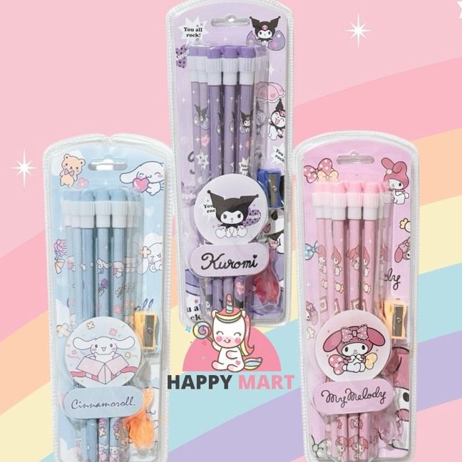 

Kilat Pensil batang 3662 isi 12 pcs motif kuromi melody cinnamoroll