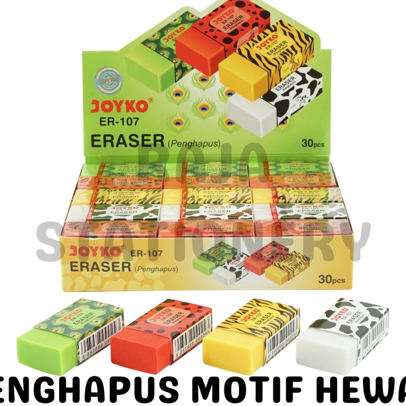 

Beli JOYKO ERASER PENGHAPUS JOYKO MOTIF HEWAN BINATANG LUCU ER17 3PCS