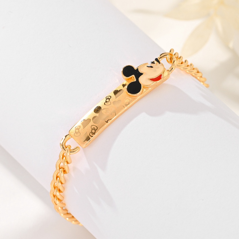 Termurah Hyl Jewelry 572B Gelang Anak Titanium Bangle Segar Bracelet Perempuan Emas Bayi Muda Asli L