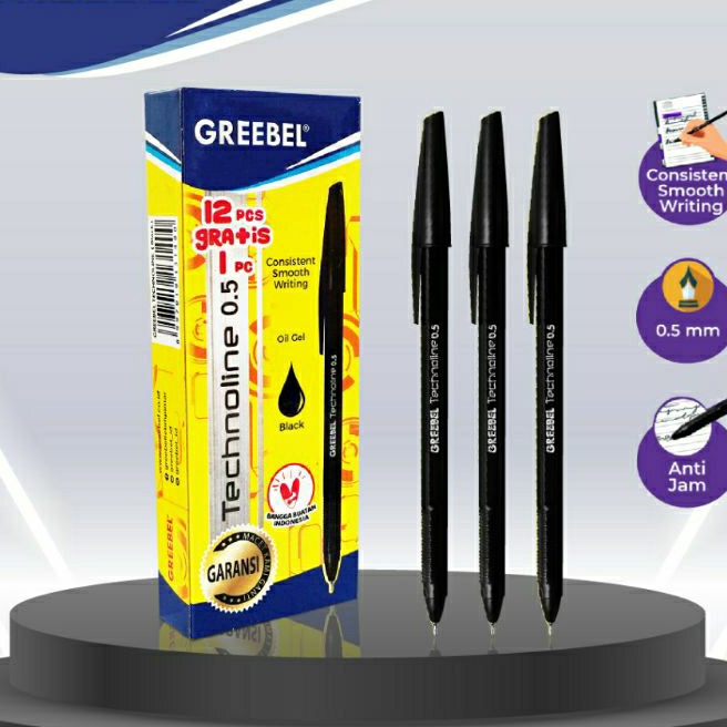 

KP8 Pulpen 1 pack TechnoGreebel 5 mm 12pcs Gratis 1
