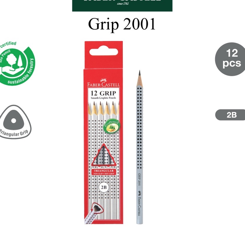 

HJ6 Pensil Faber Castell 2B Grip 21 Untuk menggambar ataupun Ujian Per Box Grip 21 Pencil 2B