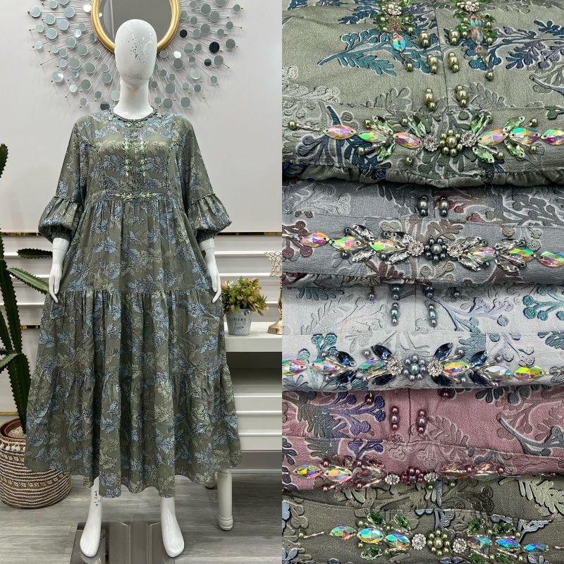 Salvina ys original / midi dress katun bordir ori salvina ys