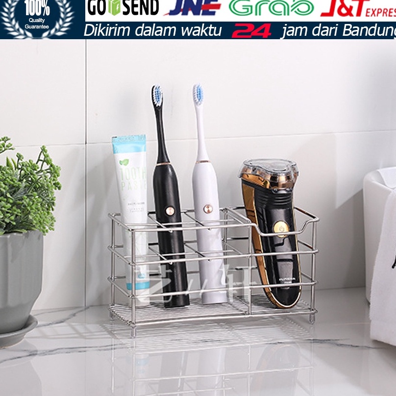 New Arrival Rak Sikat Gigi Stainless  Rak Sikat Gigi Wall Mounted  Tempat Sikat Gigi Dari Baja Tahan