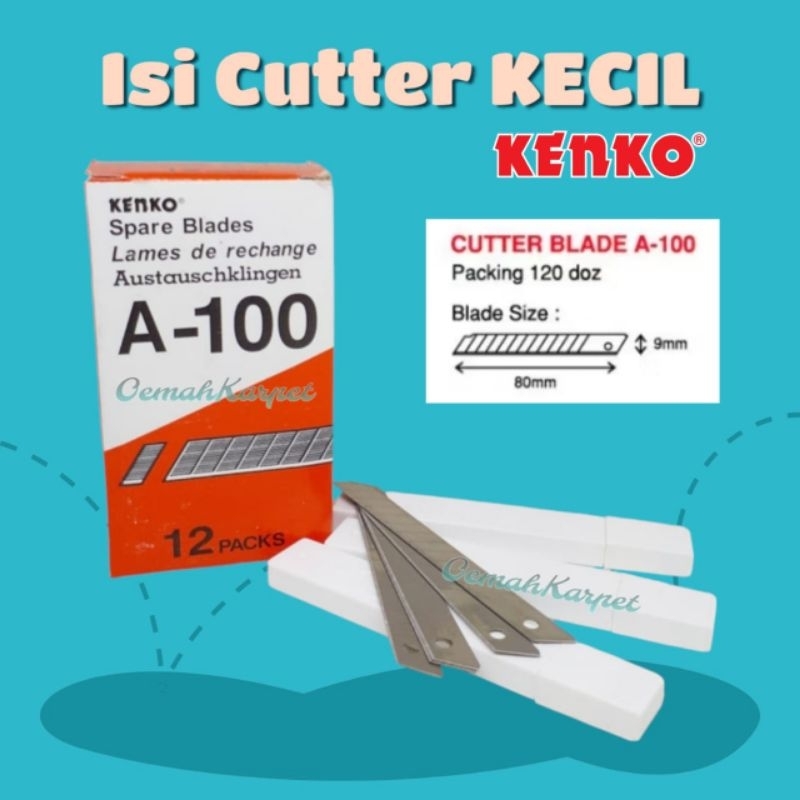

ISI CUTTER KECIL KENKO A-100 • ISI CUTTER KENKO MURAH GROSIR