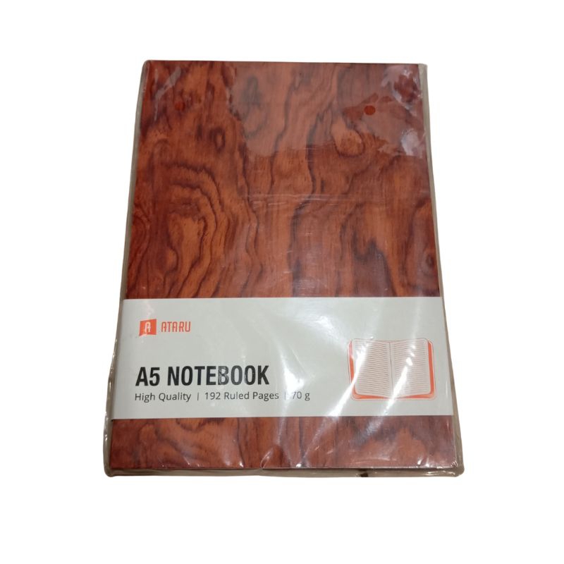 

ATARU Notebook A5 - Motif Kayu Cokelat tekstur pattern alam alami buku catatan tulis Ace Hardware
