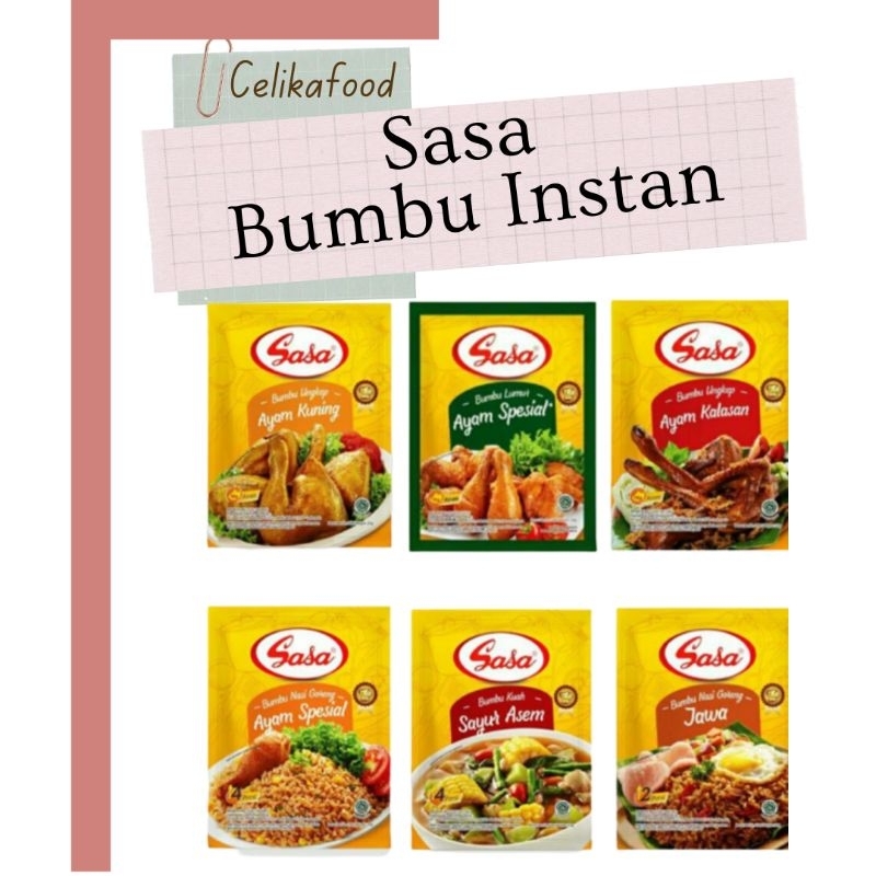 

Sasa Bumbu Ungkep Ayam Kalasan Lumur Bumbu Kuning Instan Sachet Masakan Masak