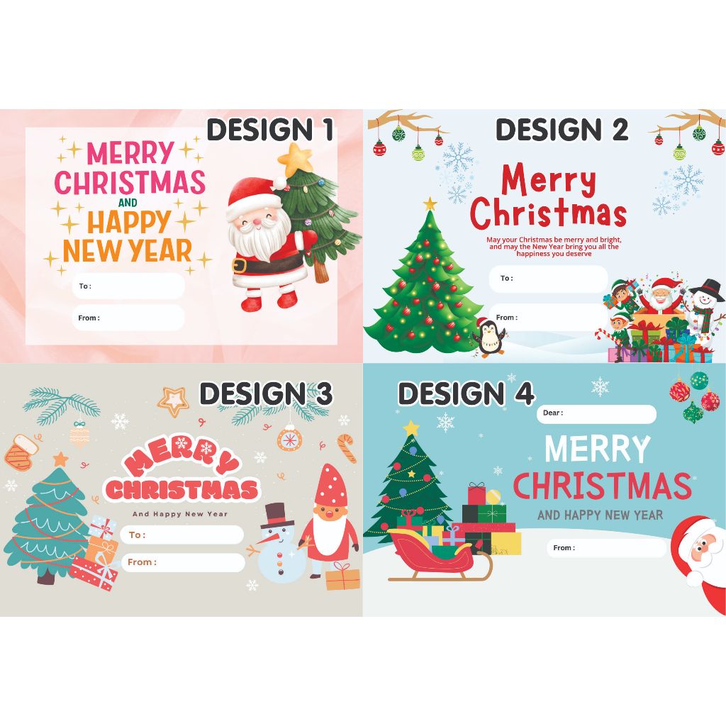 

STIKER LABEL GOODIE BAG BENTO MOTIF NATAL | CHRISTMAS