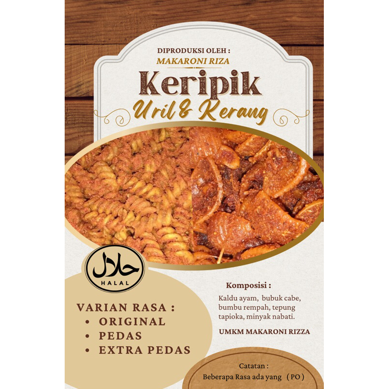 

Keripik Uril dan Kerang By RIZA